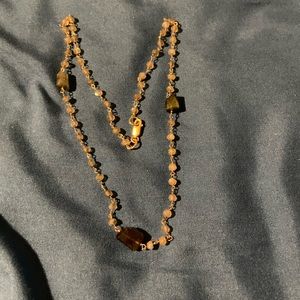 Labradorite stationed necklace